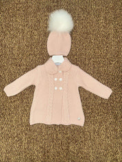 Cappotto bambina in lana con cappellino Juliana
