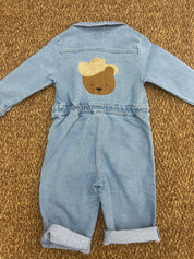 Tuta intera bambini in denim orsetto Donsje