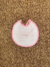 Bavetta neonati con punto smock Sardon