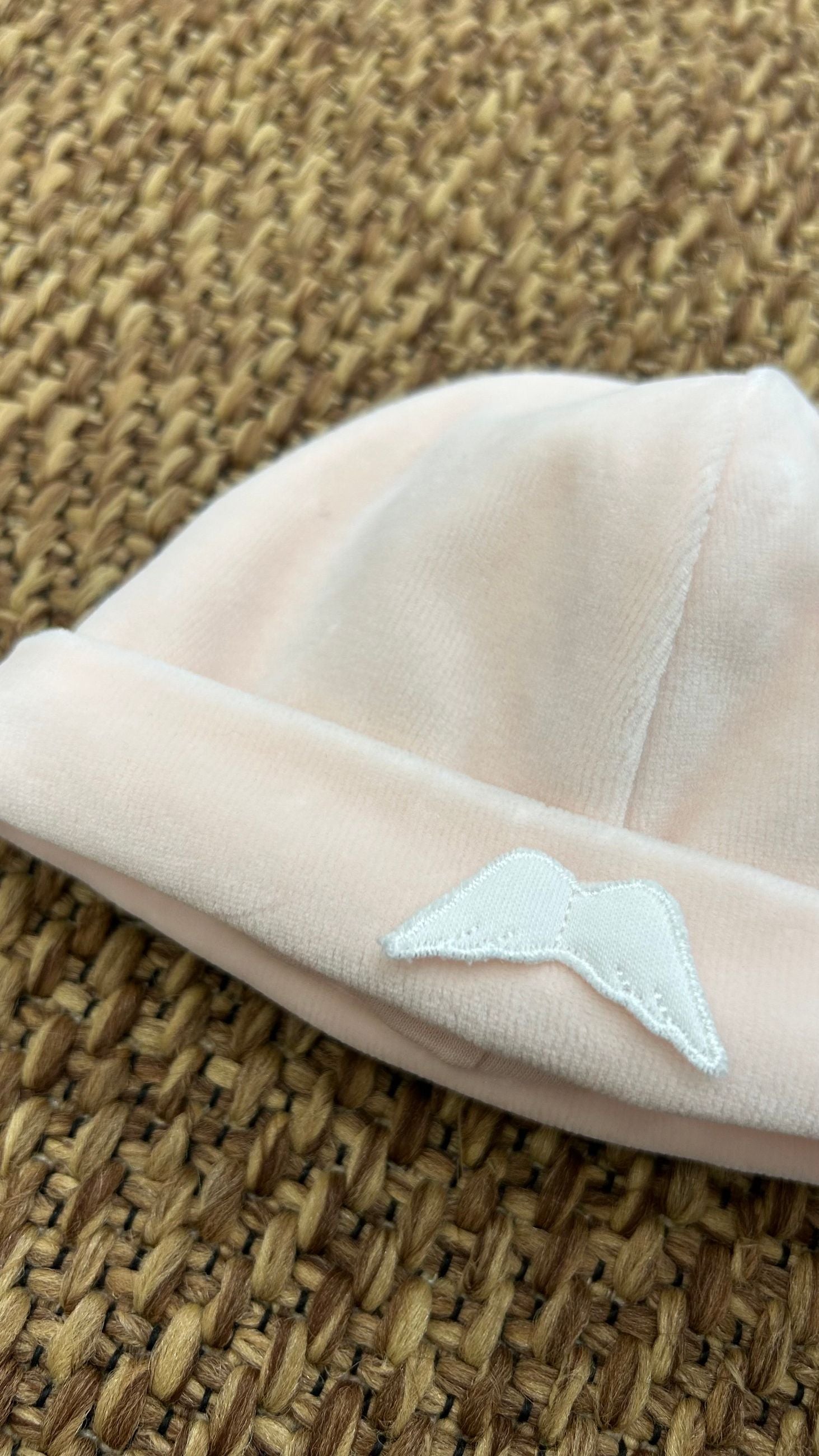 Cappellino neonati velluto ali Baby Gi