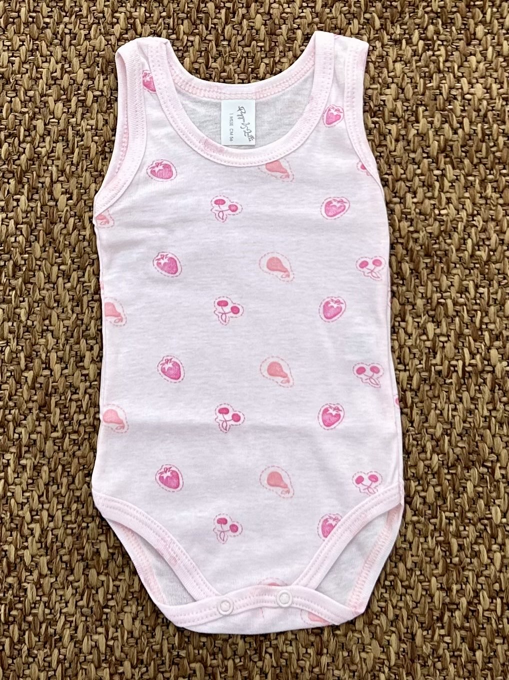 Body neonata con fantasia frutta Pappa e Latte