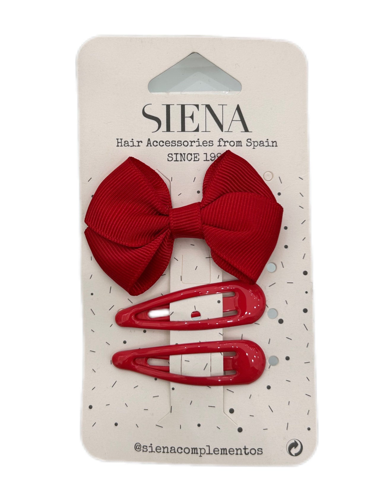 Set mollette bimba con fiocco Siena