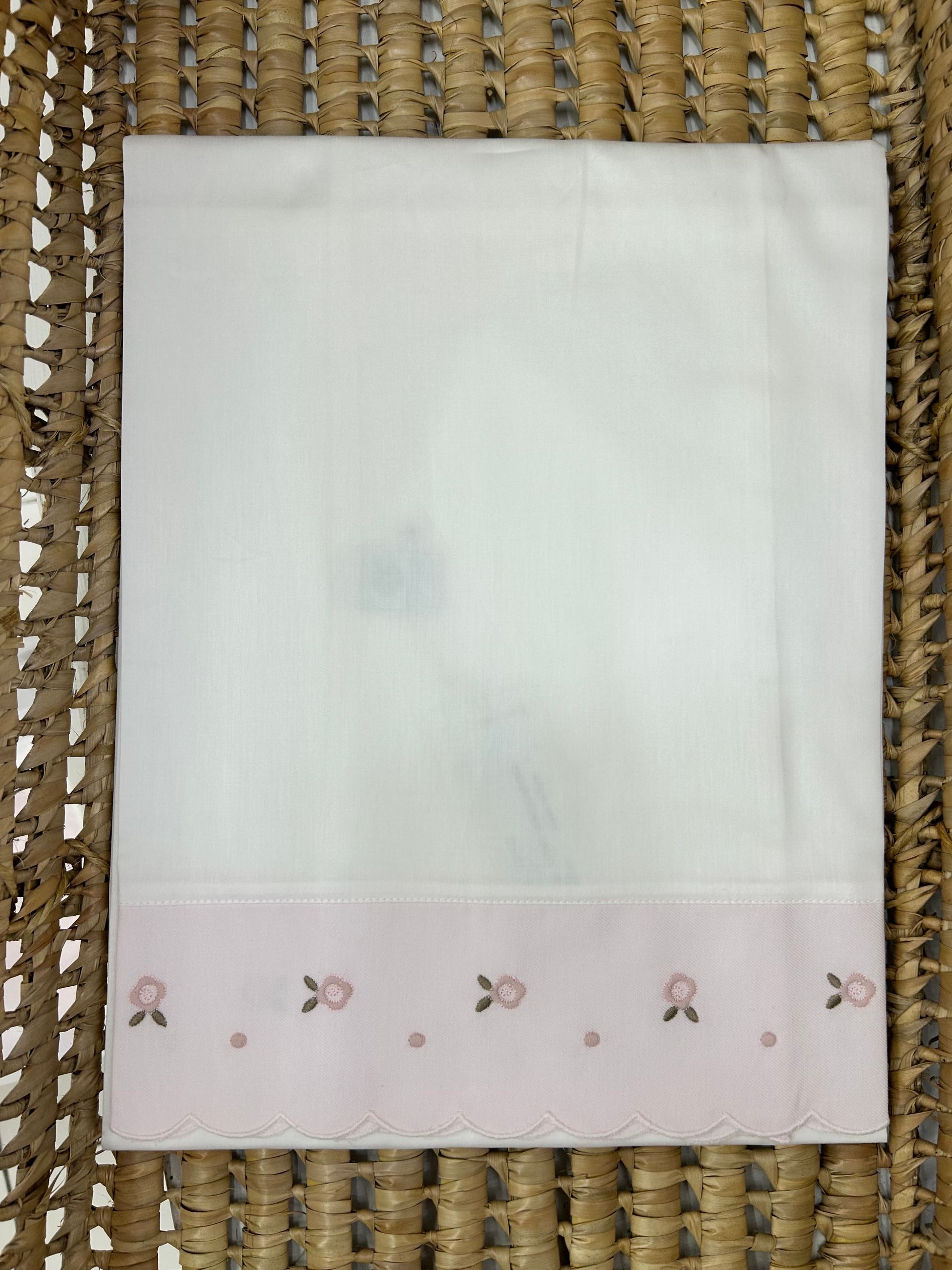 Lenzuolo culla roselline Marlù