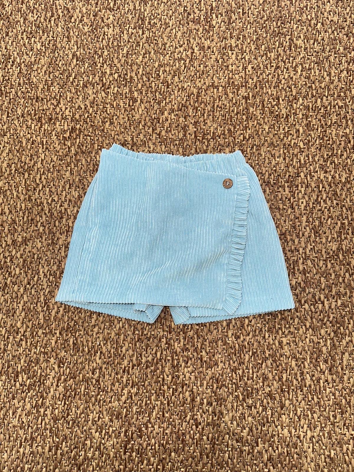 Gonna pantaloncino bambina a costine Baby Vip
