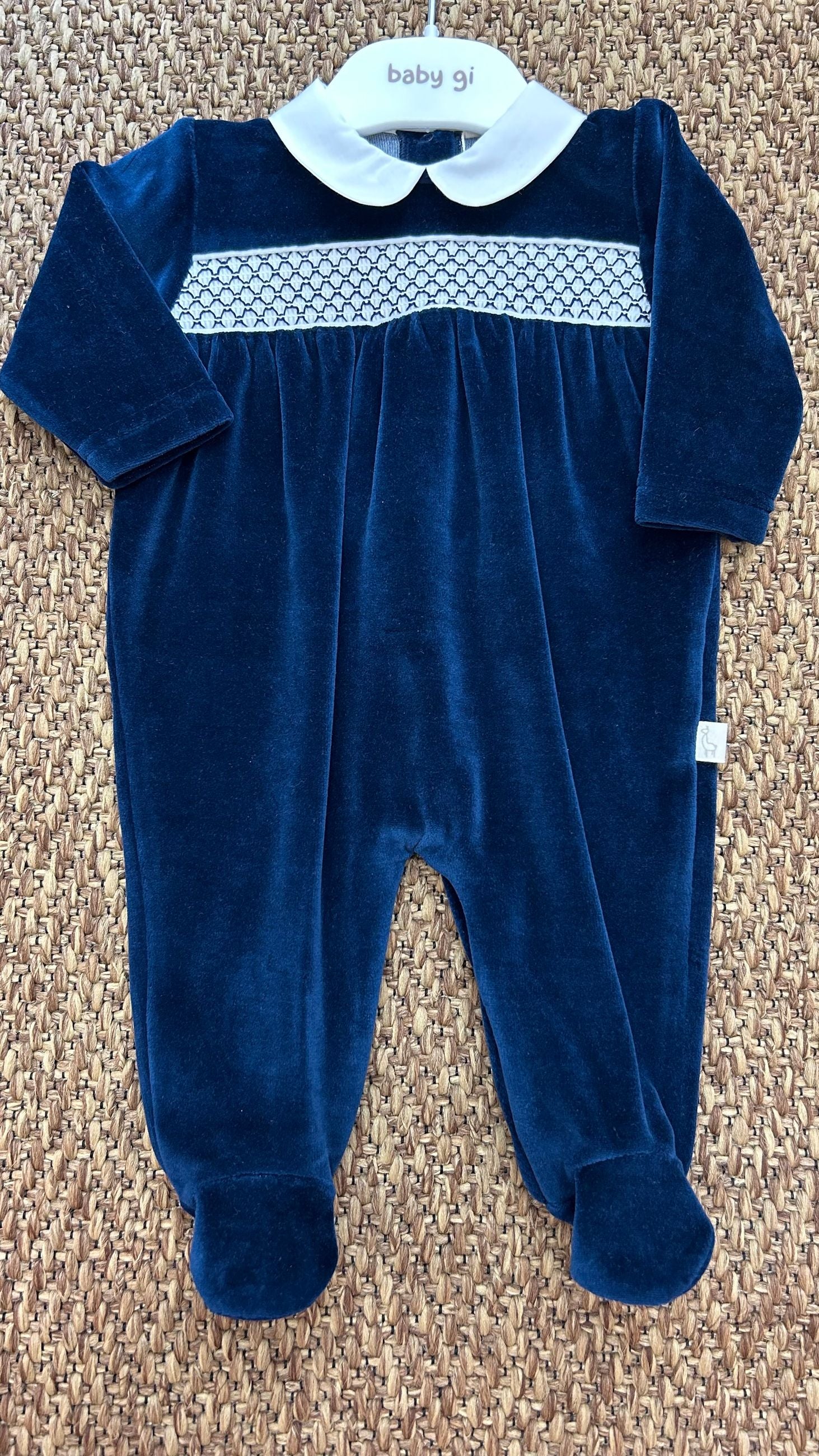 Tutina neonati in ciniglia Baby Gi