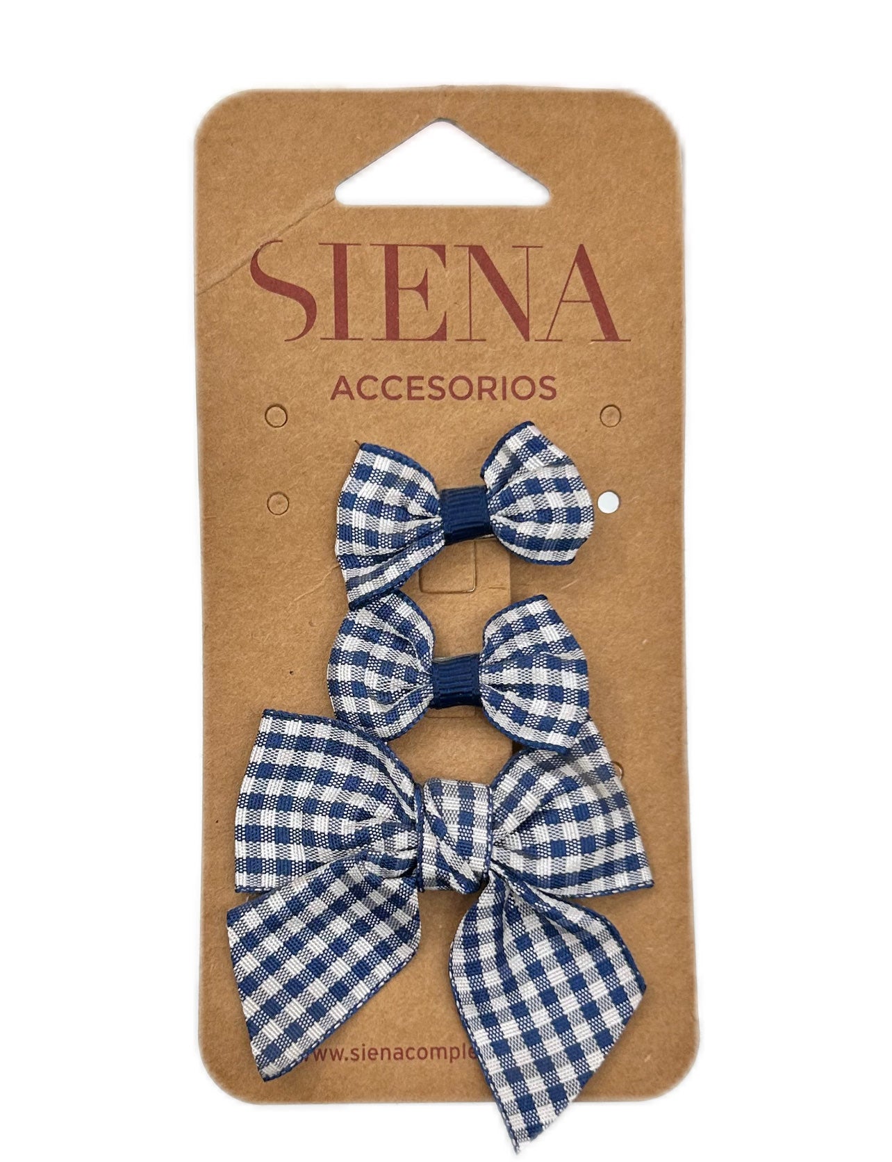 Set mollette bimba con fiocco tre grandezze Siena