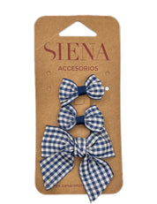 Set mollette bimba con fiocco tre grandezze Siena