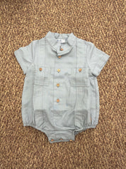 Pagliaccetto bambino stile guayabera Jose Varon