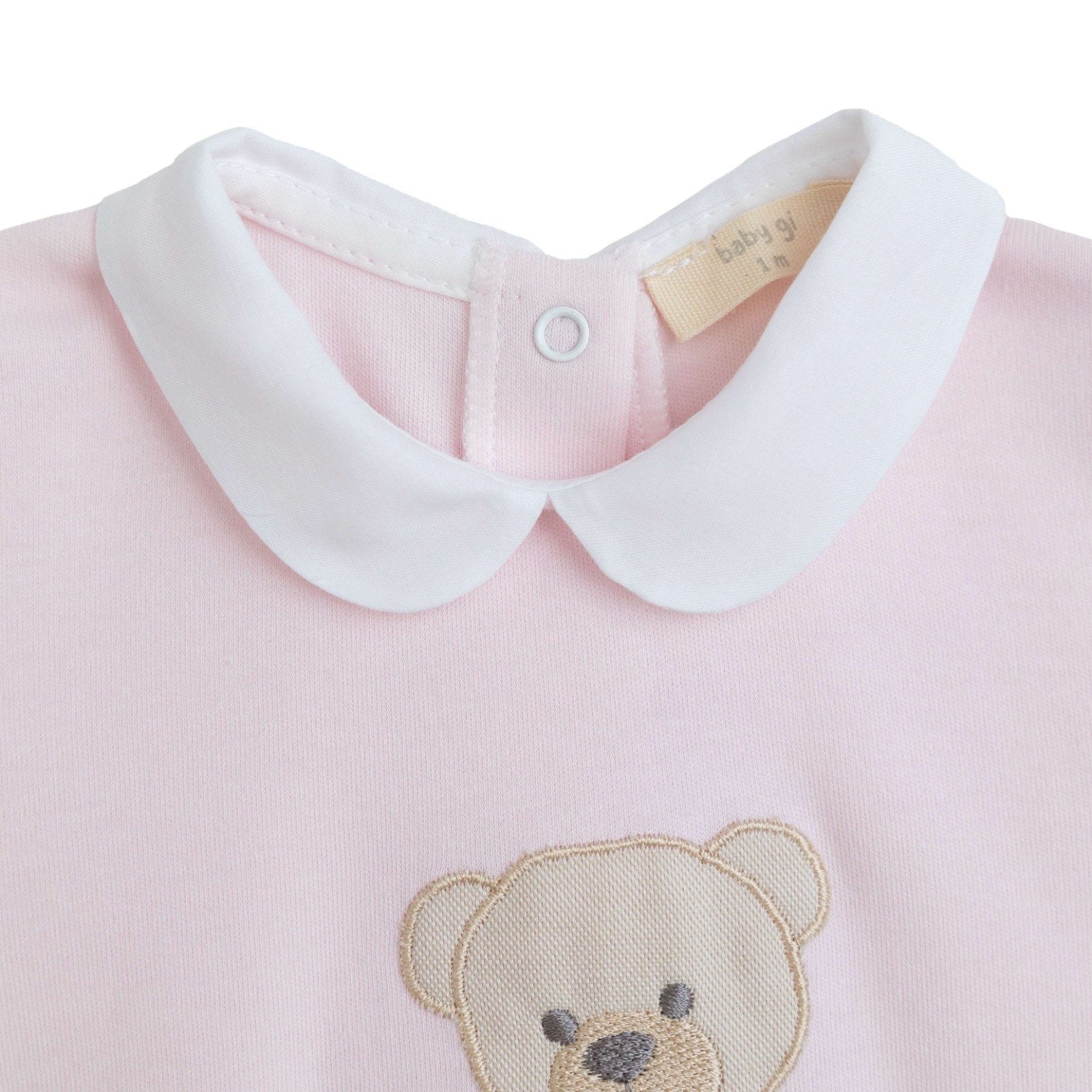 Tutina neonata con ricamo orsetto grande Baby Gi