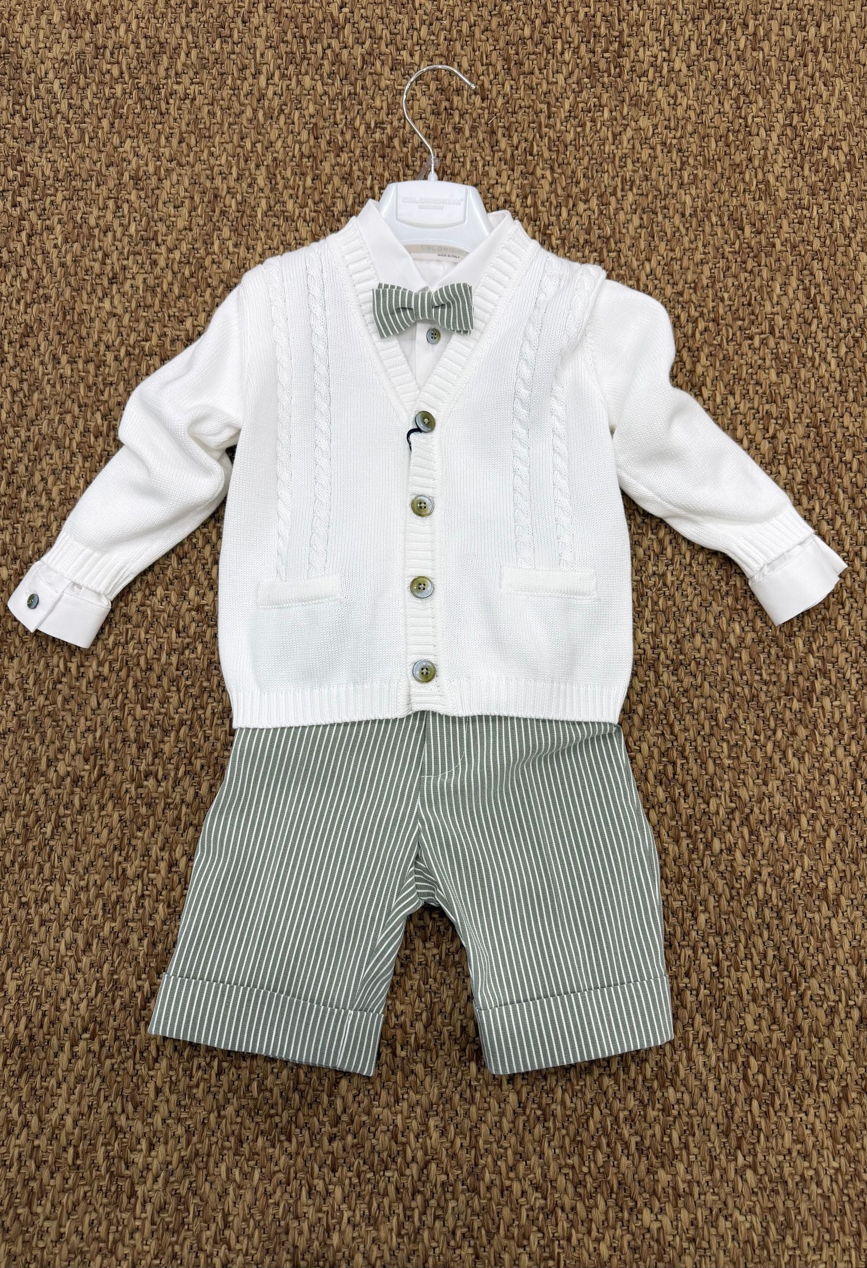 Completo bambino cerimonia 4pz con papillon Colorichiari