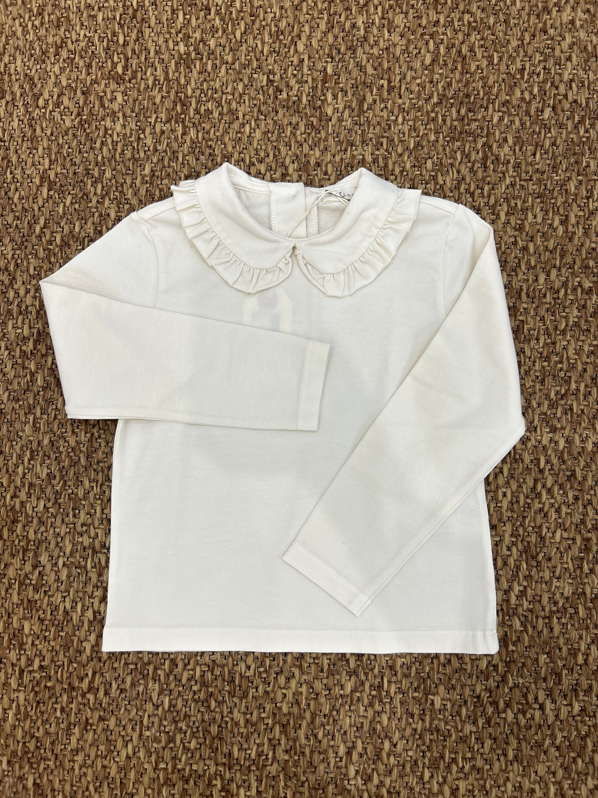 Maglia bambini collo rouches Fiorile