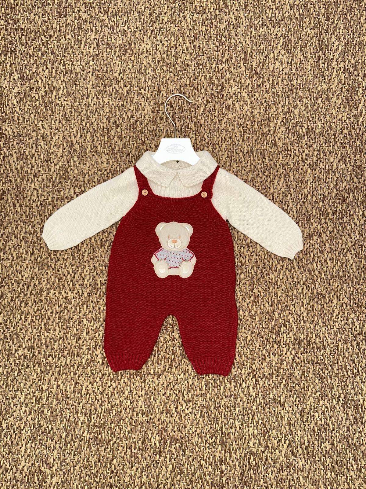 Completo neonati 2pz con orsacchiotto Juliana