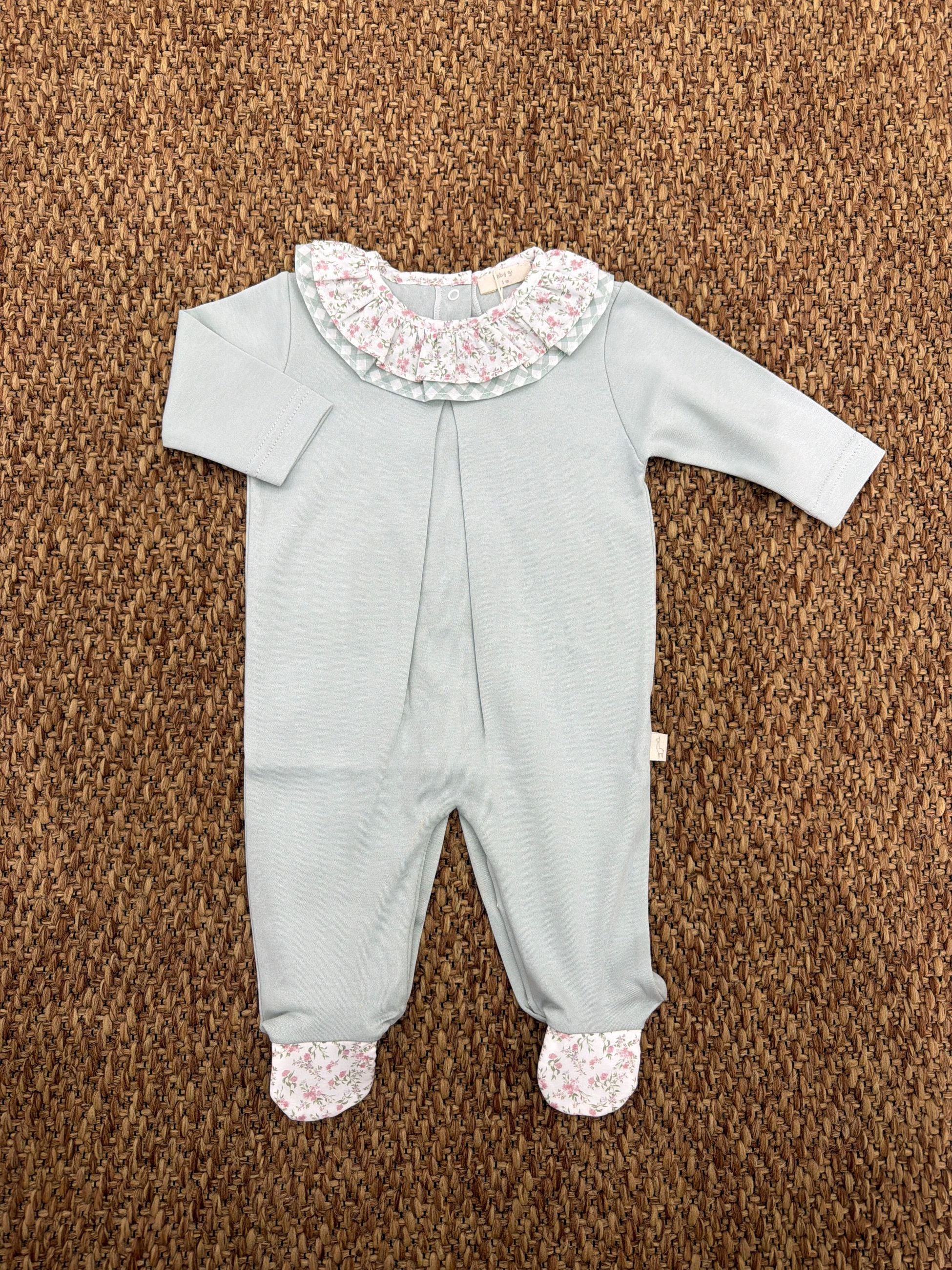 Tutina neonata con volant a fiori Baby Gi