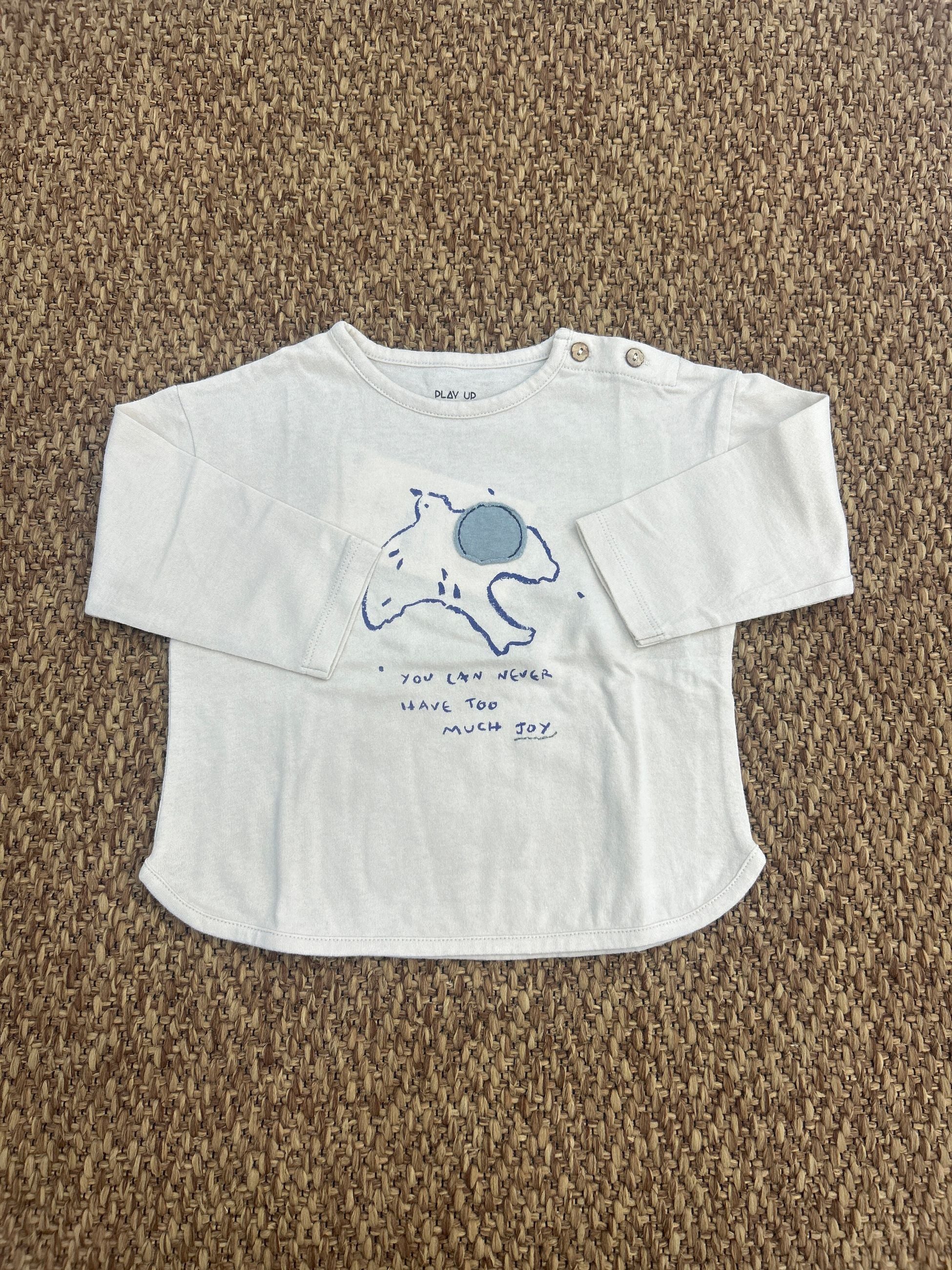 T-shirt bambino manica lunga con stampa Play Up