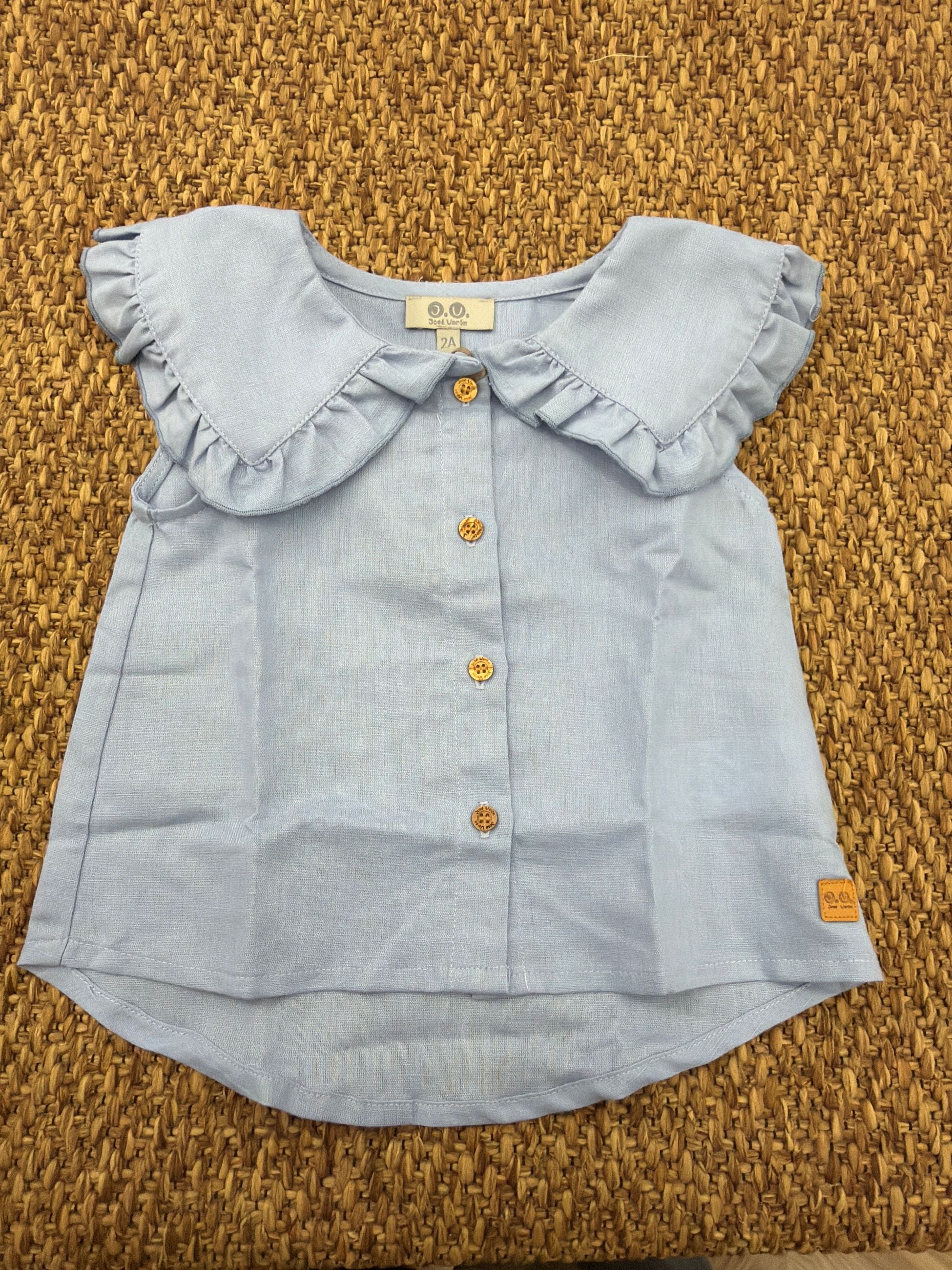 Camicia bambina manica rouches Jose Varon