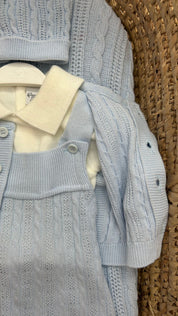 Set nascita neonato 3pz trecce Pappa e Latte