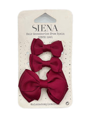 Set mollette bimba con fiocco tre grandezze Siena