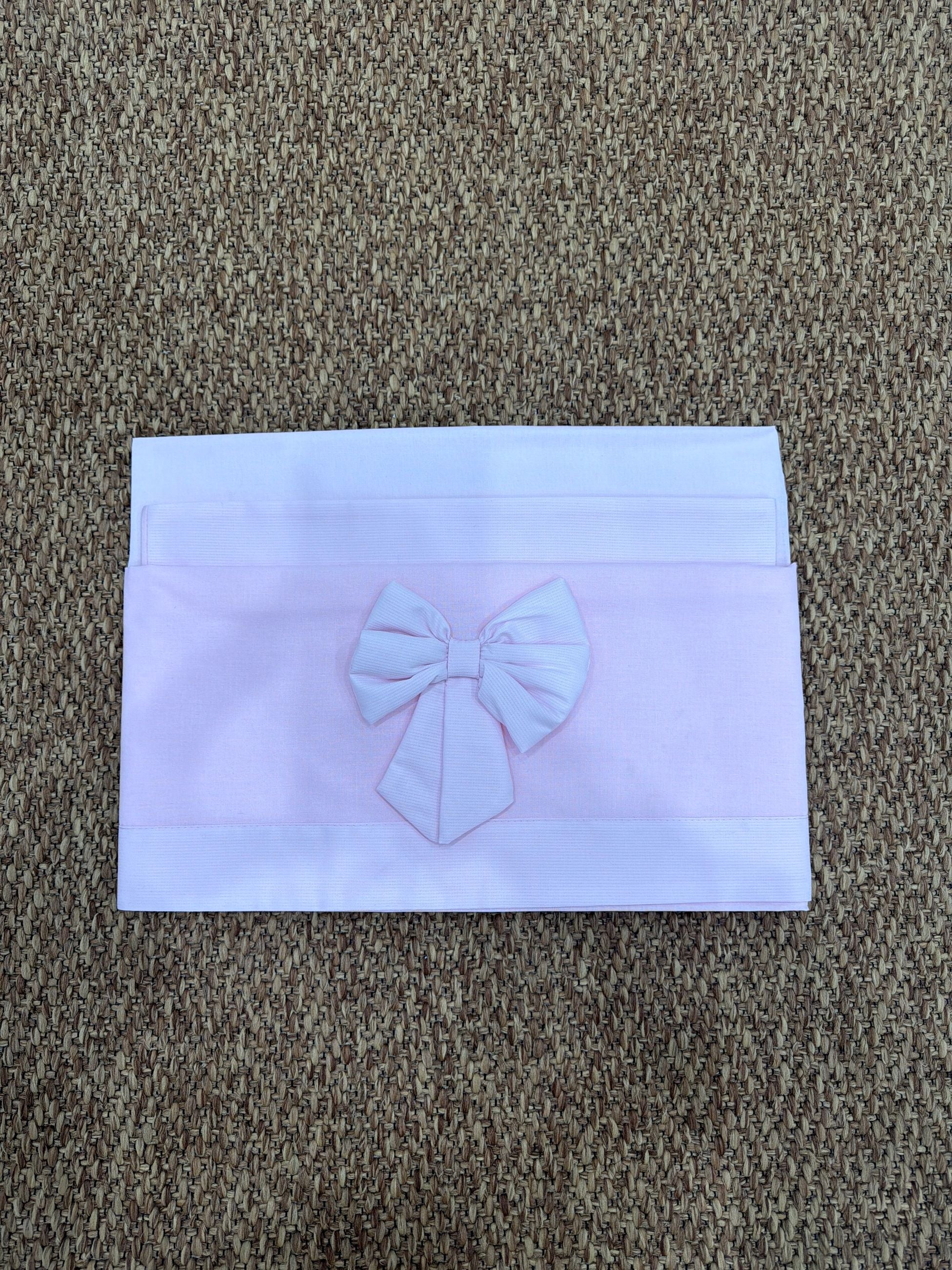 Lenzuolo neonati con fiocco Pappa e Latte