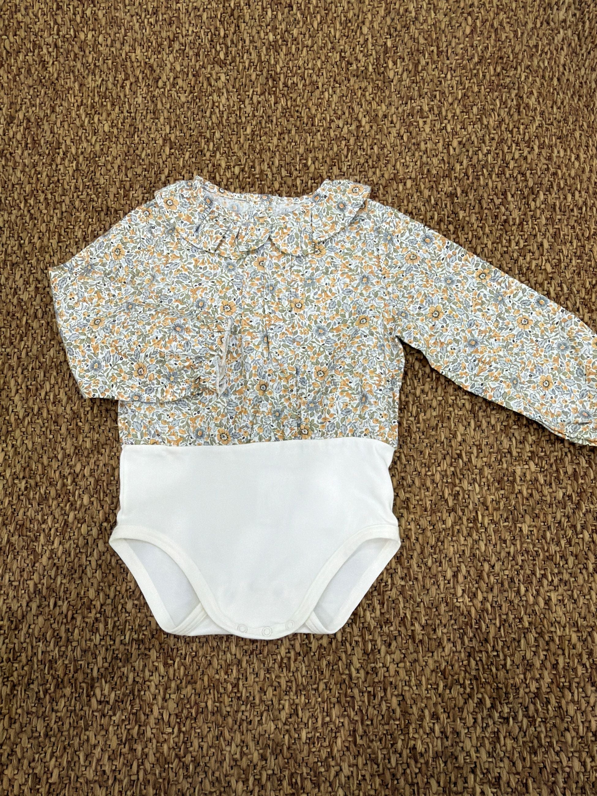 Body neonata a fiori Baby Vip