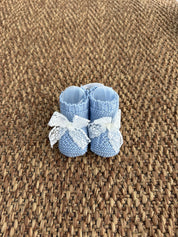 Babbucce neonati con fiocchetto in pizzo Juliana