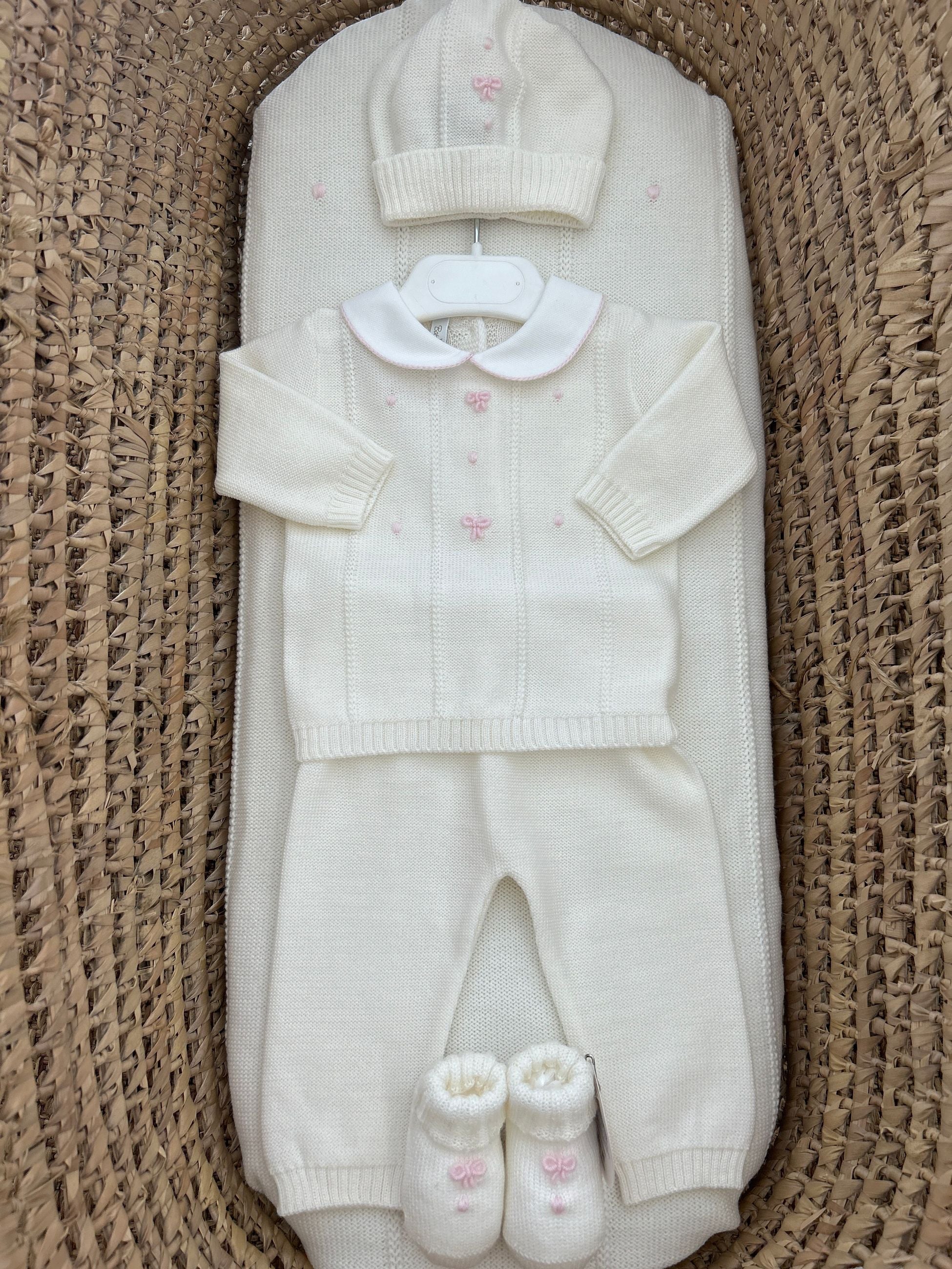 Completo neonata 2pz fiocchetti Baby Lord