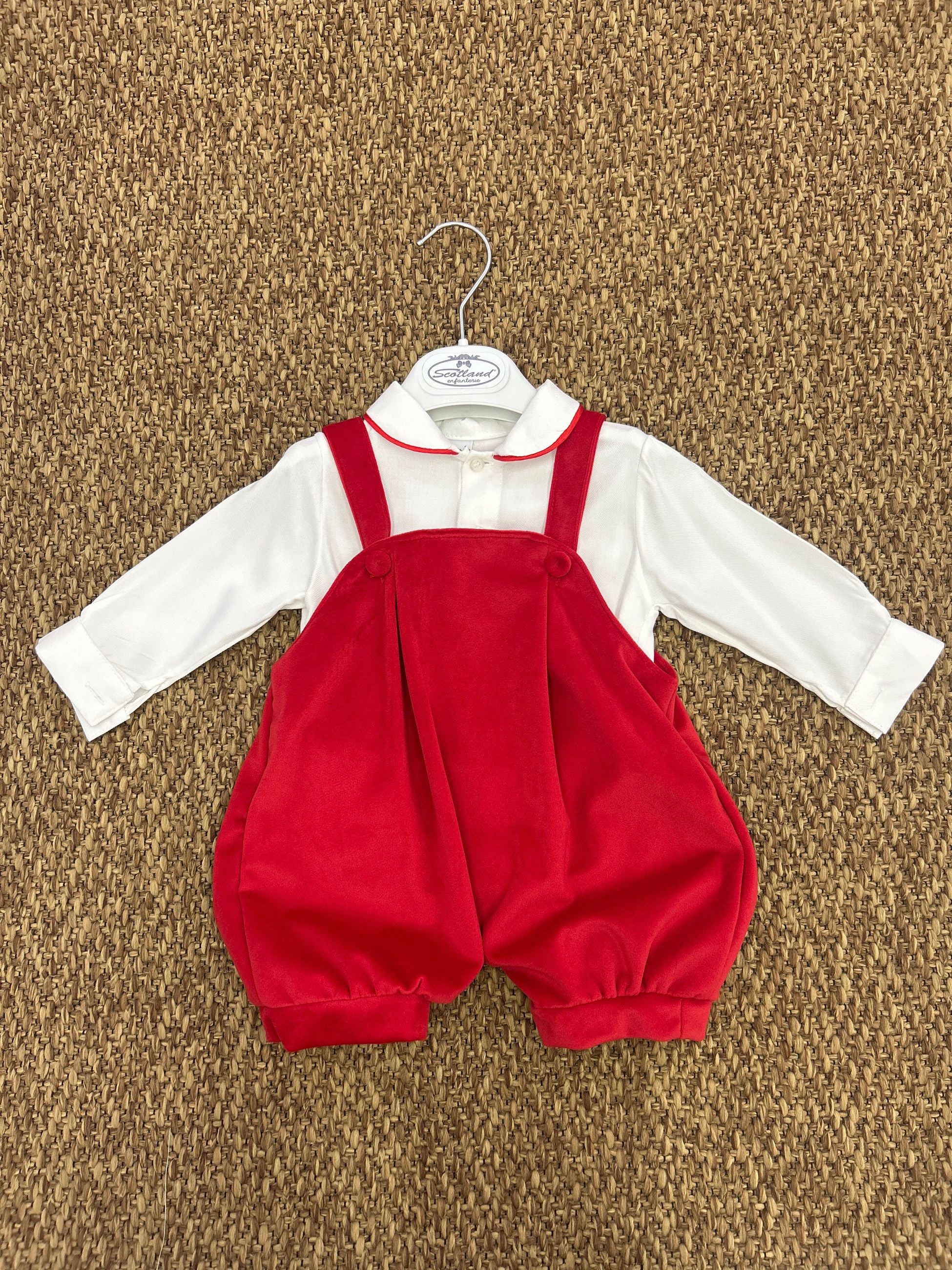 Completo bimbo 2pz con salopette Pappa e Latte