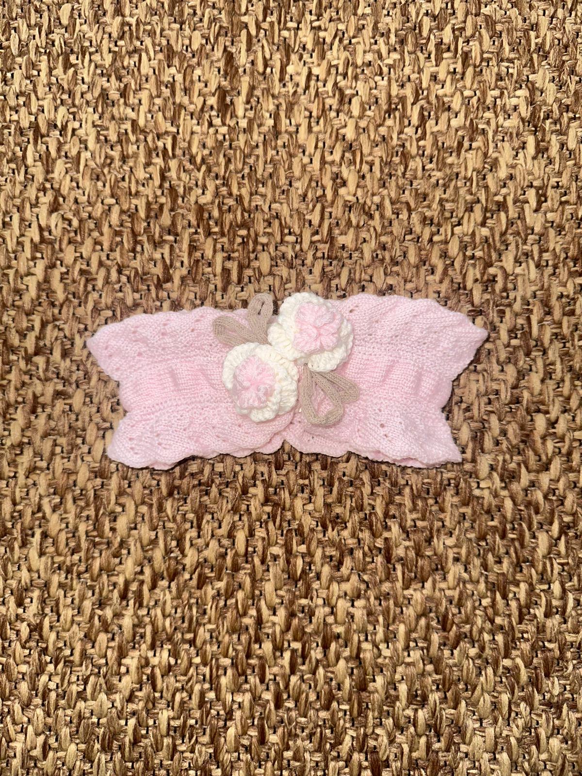 Fascia neonata con roselline Marlù
