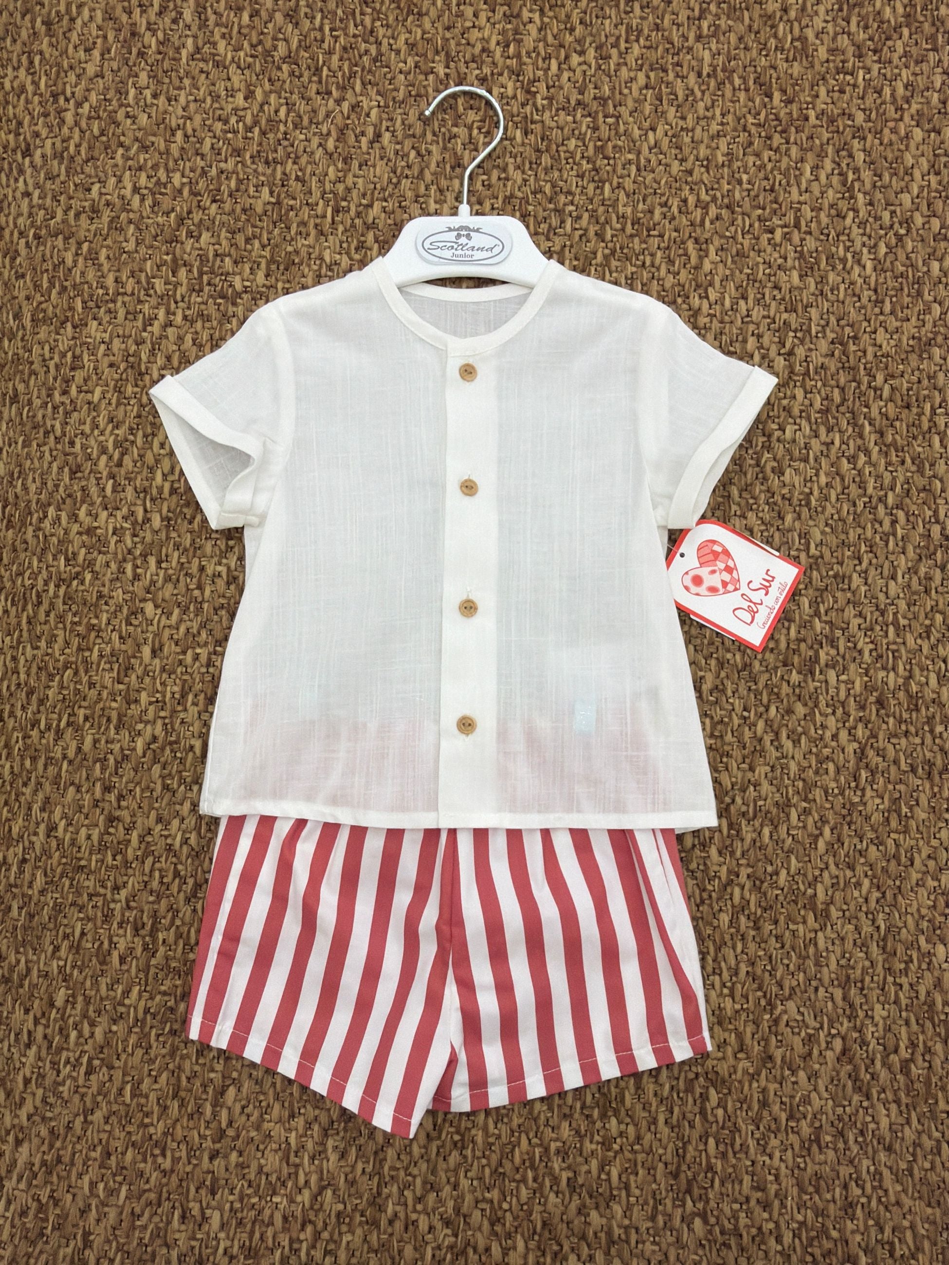 Completo bambino 2pz a righe Del Sur