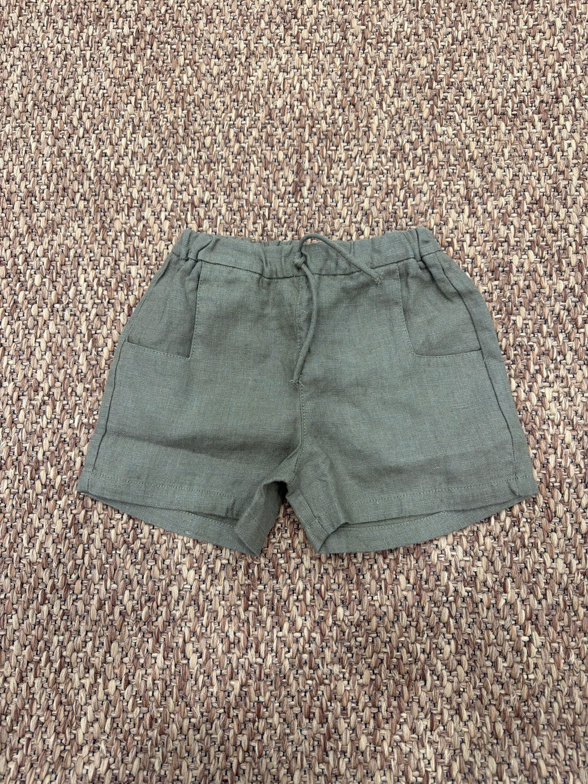Shorts bambino in lino Play Up