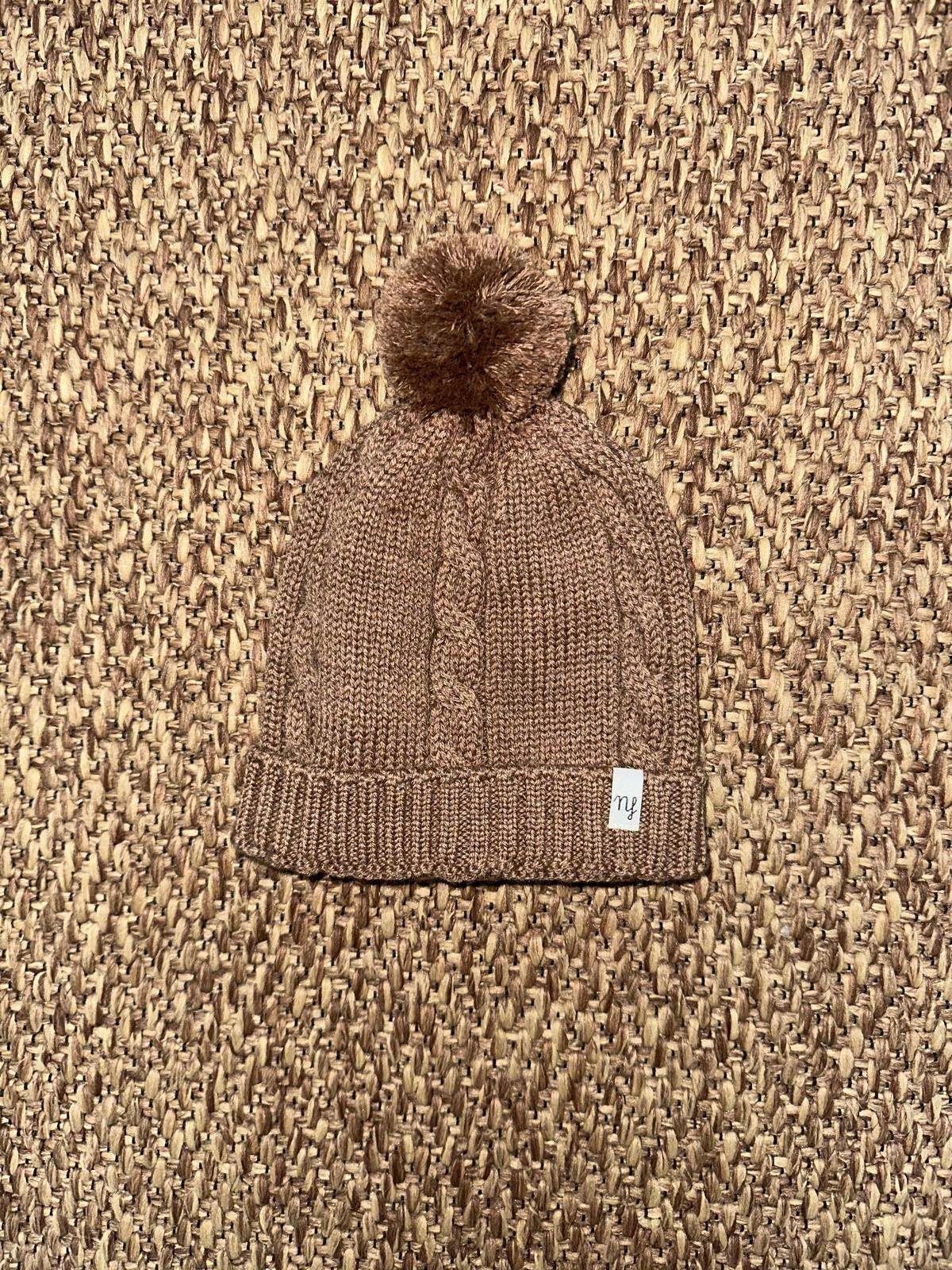 Cappello bambini ponpon con trecce Nannafrufru