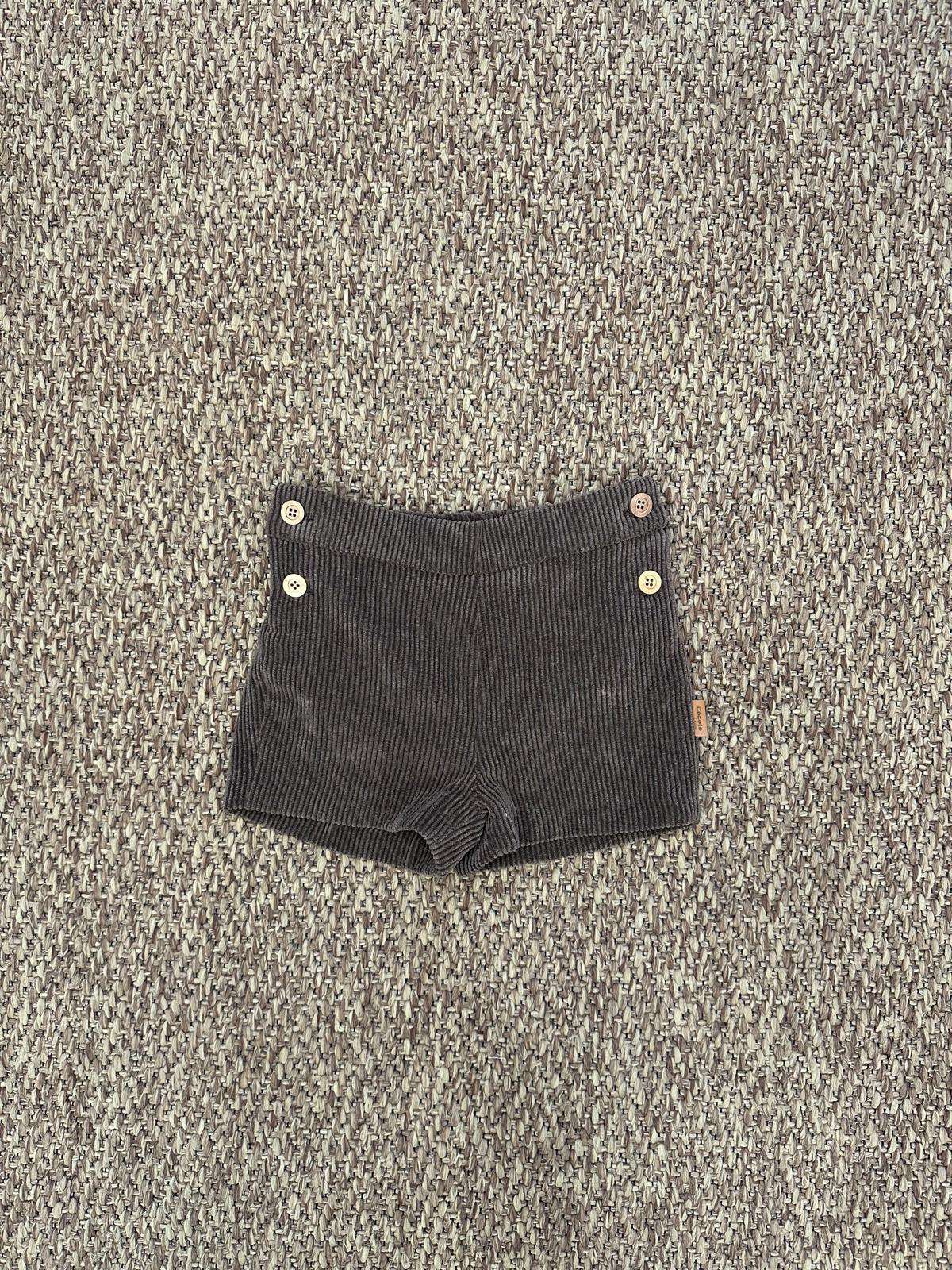 Shorts bambino in velluto con bottoncini Cocote