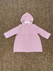 Cappotto bimba trecce con cappuccio Marlù