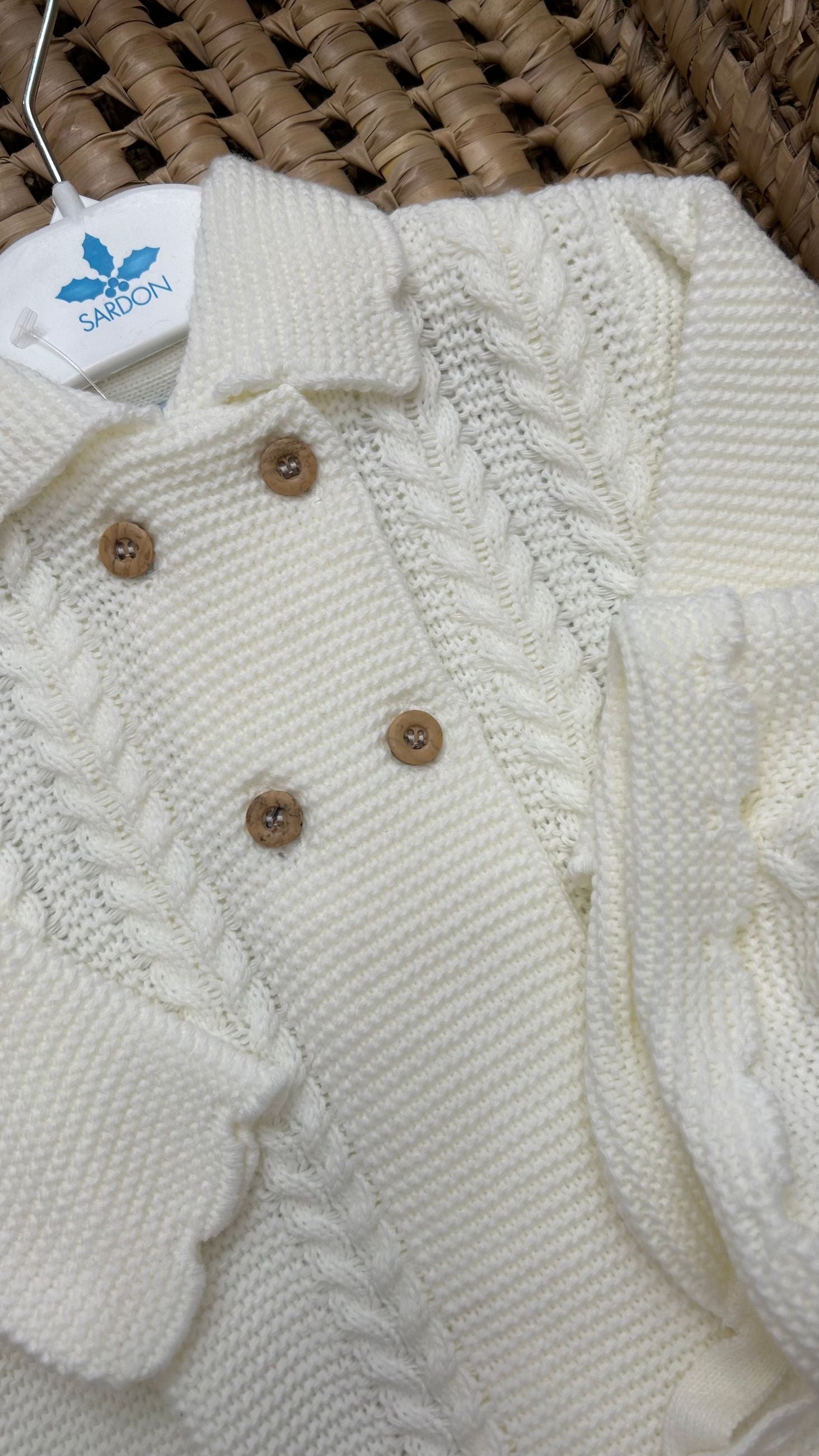 Cappottino bimba doppio petto con cuffia Sardon