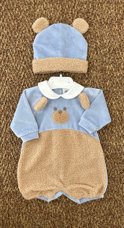 Pagliaccetto neonati teddy bear + cappello Marlù