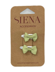 Mini mollette bimba con fiocchetto Siena
