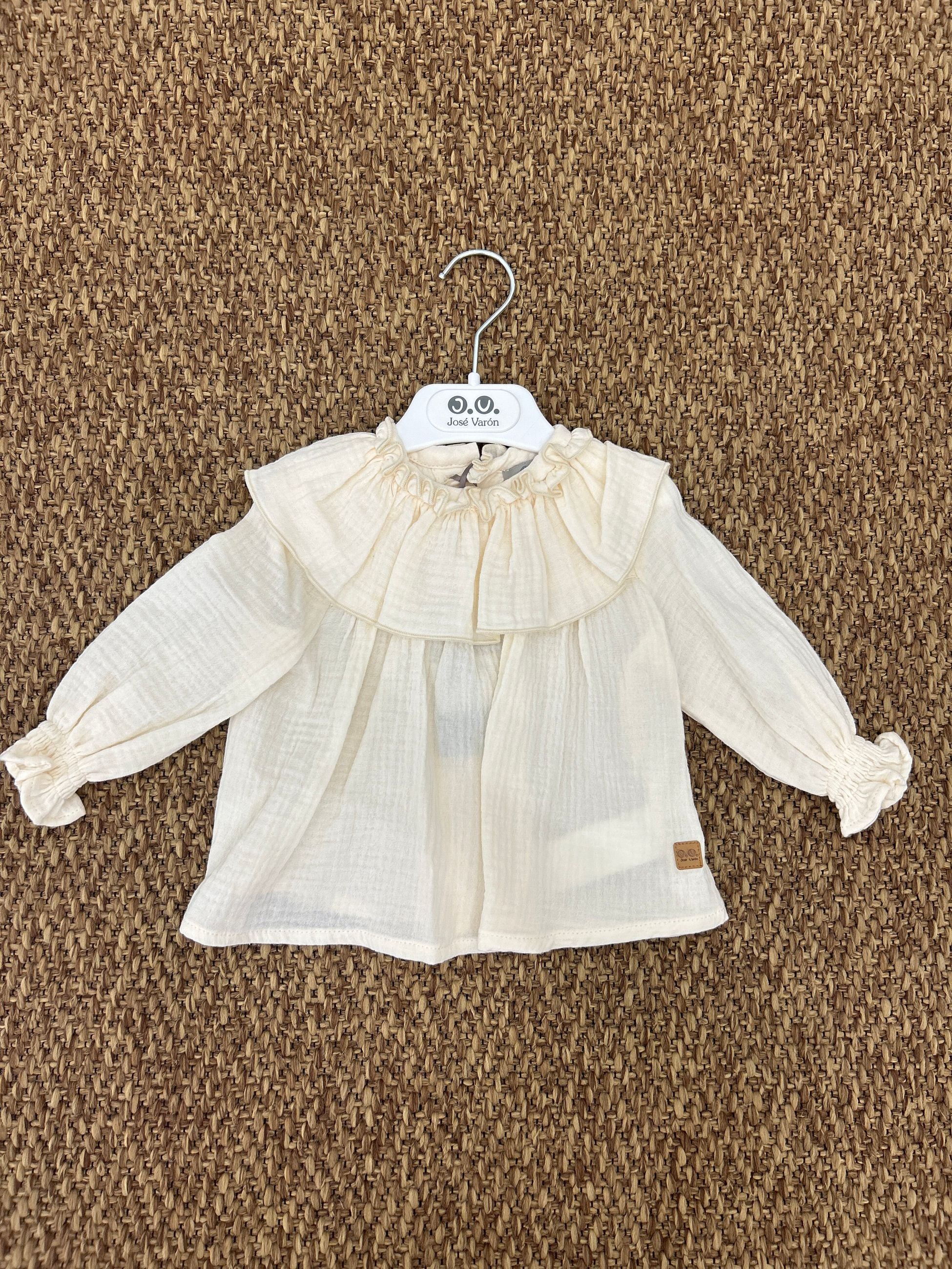 Camicia bimba con collo volant Jose Varon