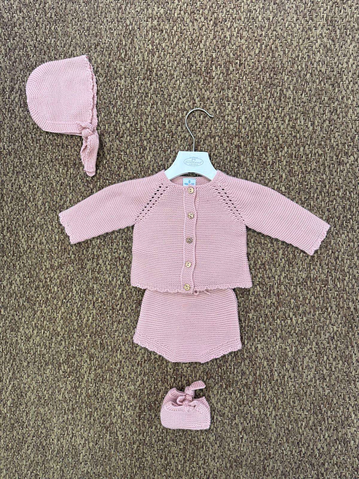 Completo neonata 2pz con cappello e scarpine Sardon