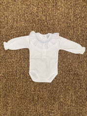 Body neonata con colletto rouches Babidu
