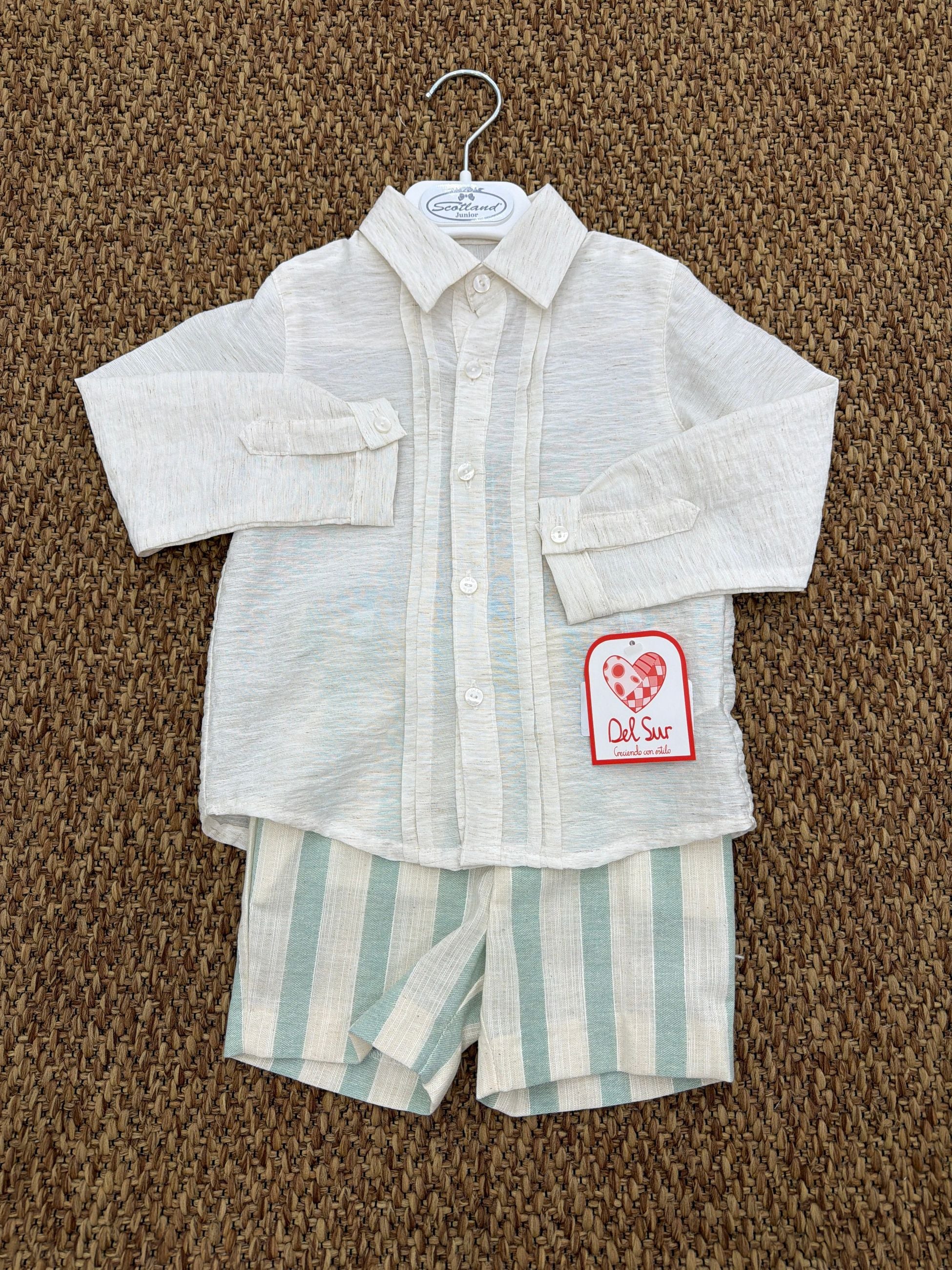 Completo bambino 2pz a righe Del Sur