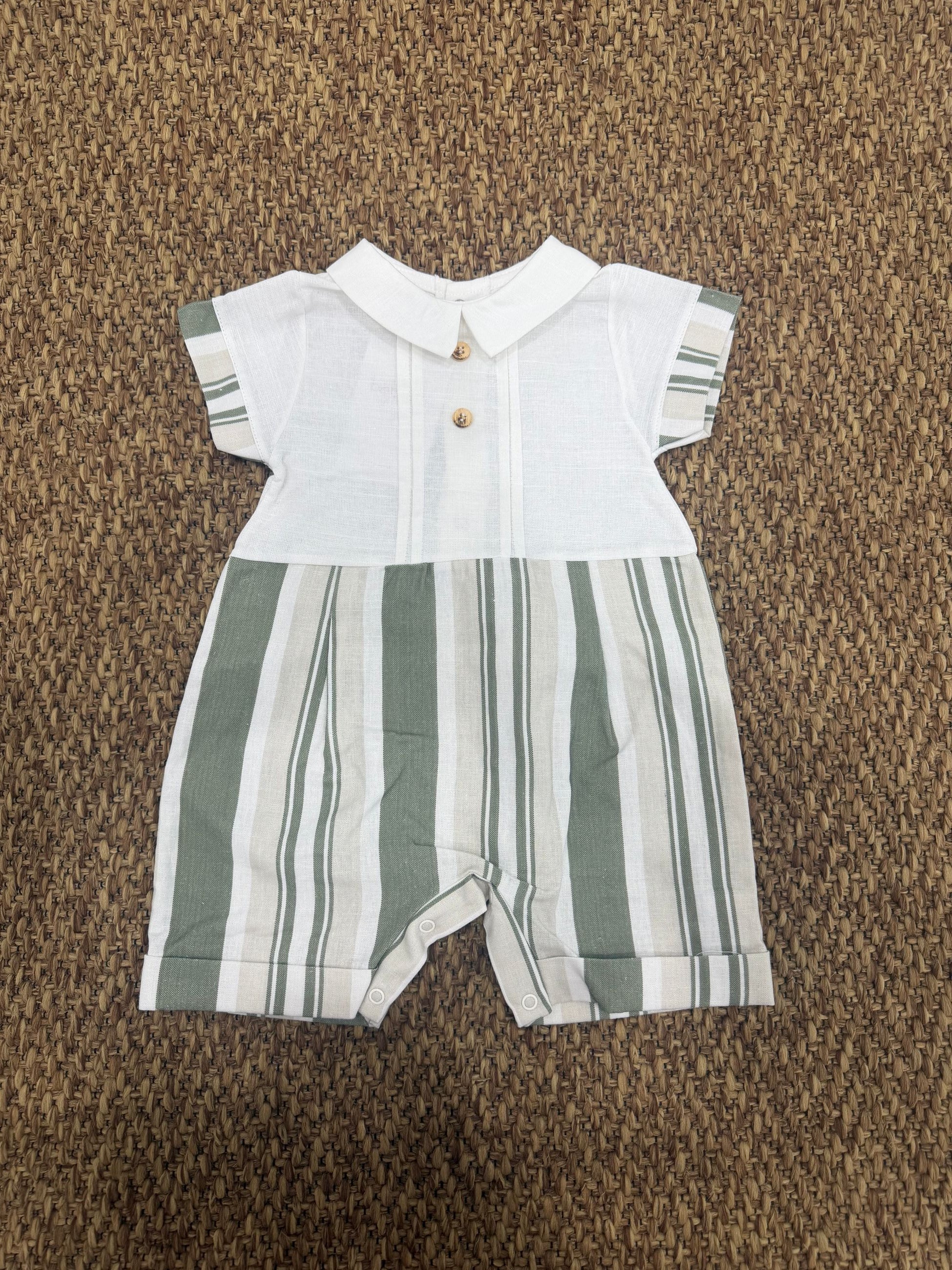 Pagliaccetto neonati a righe Baby Vip