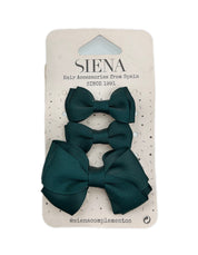 Set mollette bimba con fiocco tre grandezze Siena