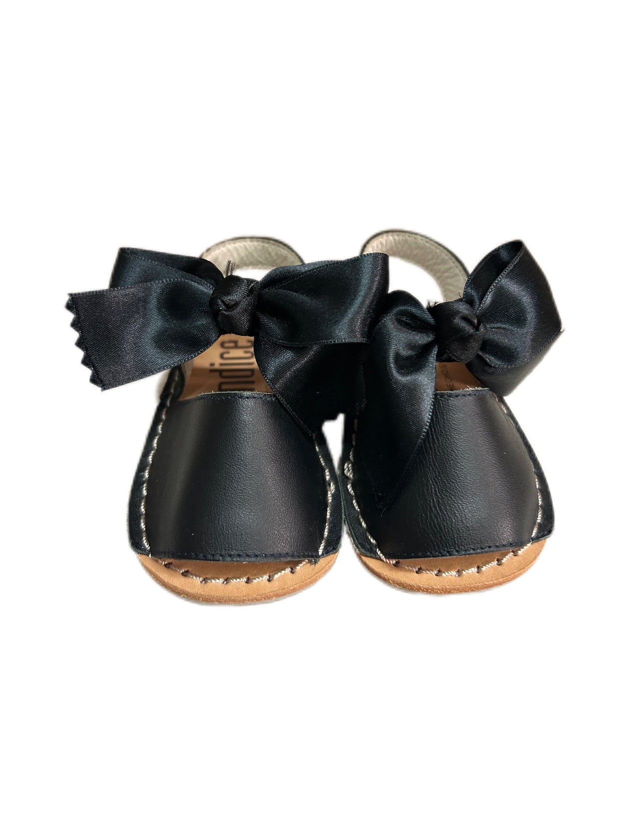 Minorchina in pelle con fiocco Indice
