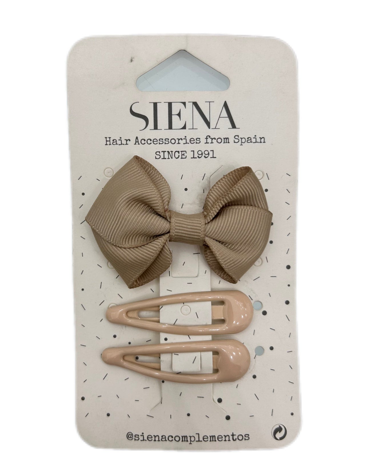 Set mollette bimba con fiocco Siena