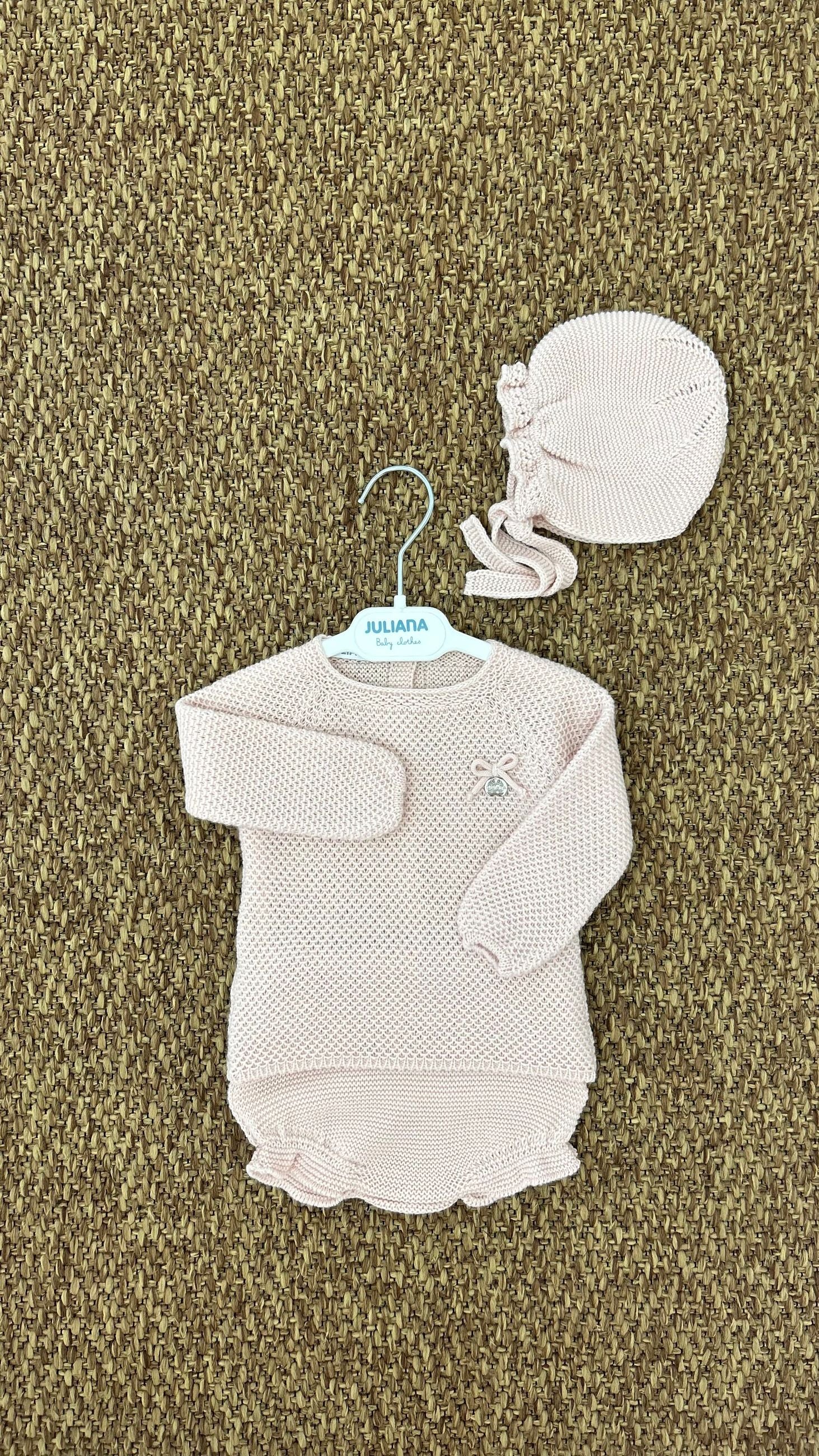 Completo neonata 3pz fiocchetto Juliana