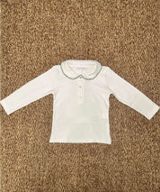 T-shirt bambina maniche lunghe con colletto rotondo ricamato Cocodè