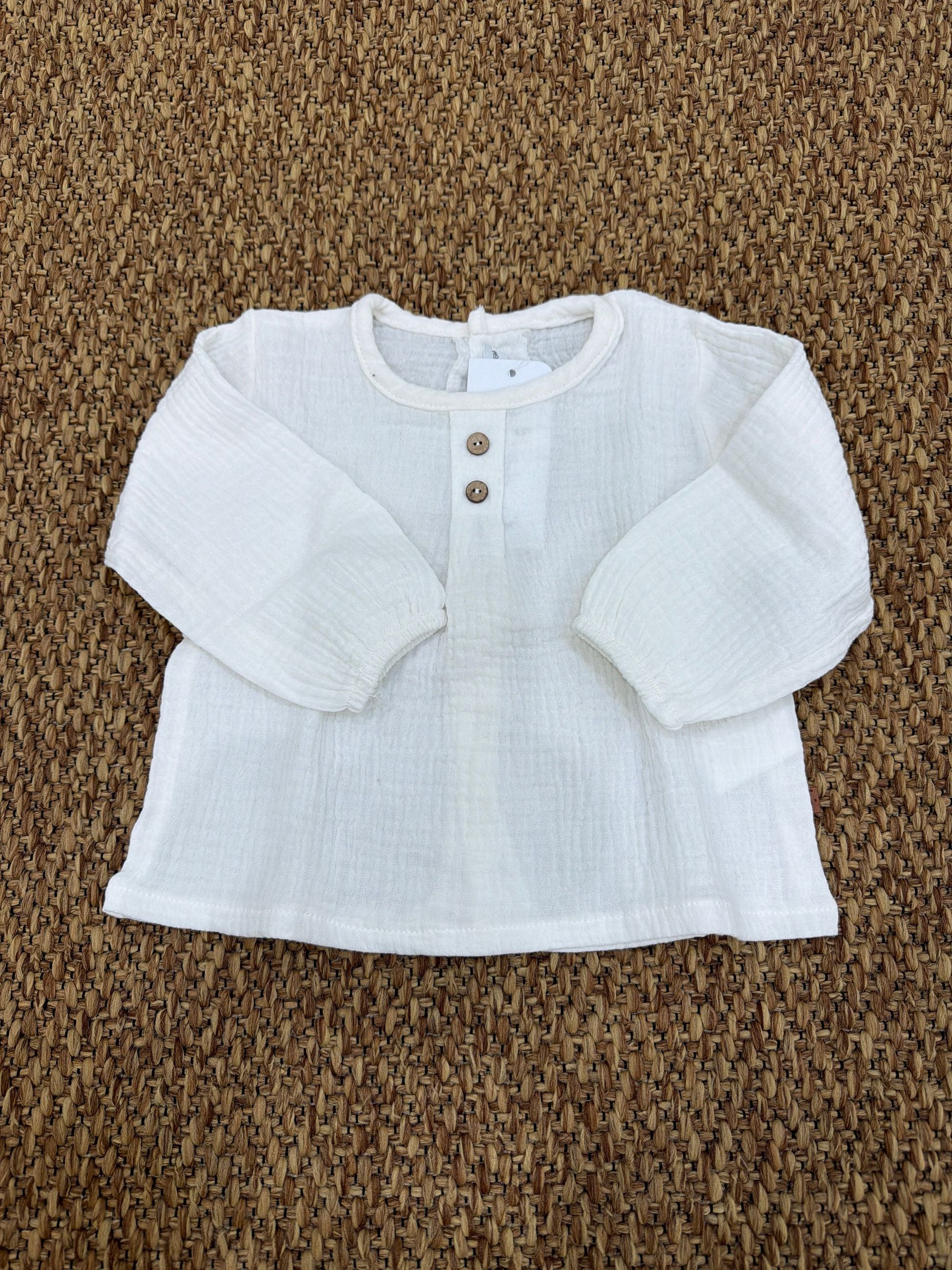 Camicia bimba con bottoncini Calamaro