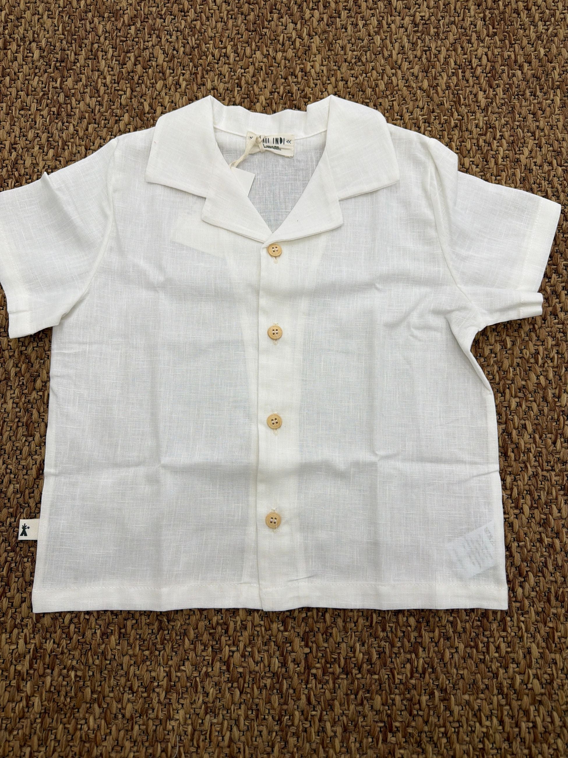 Camicia bambino mezza manica Petit Indi