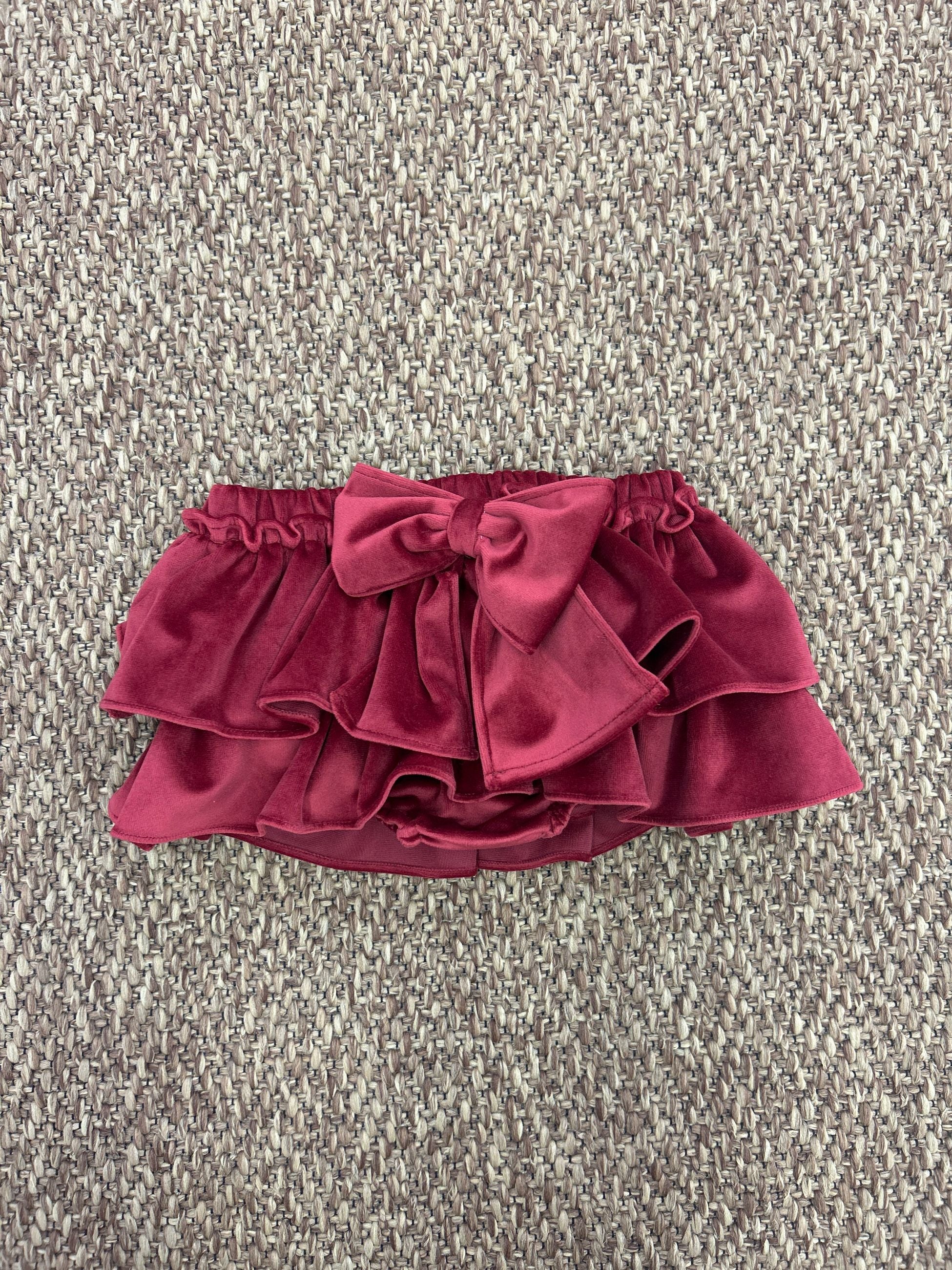 Culotte bimba in vellutino con fiocco Fofettes