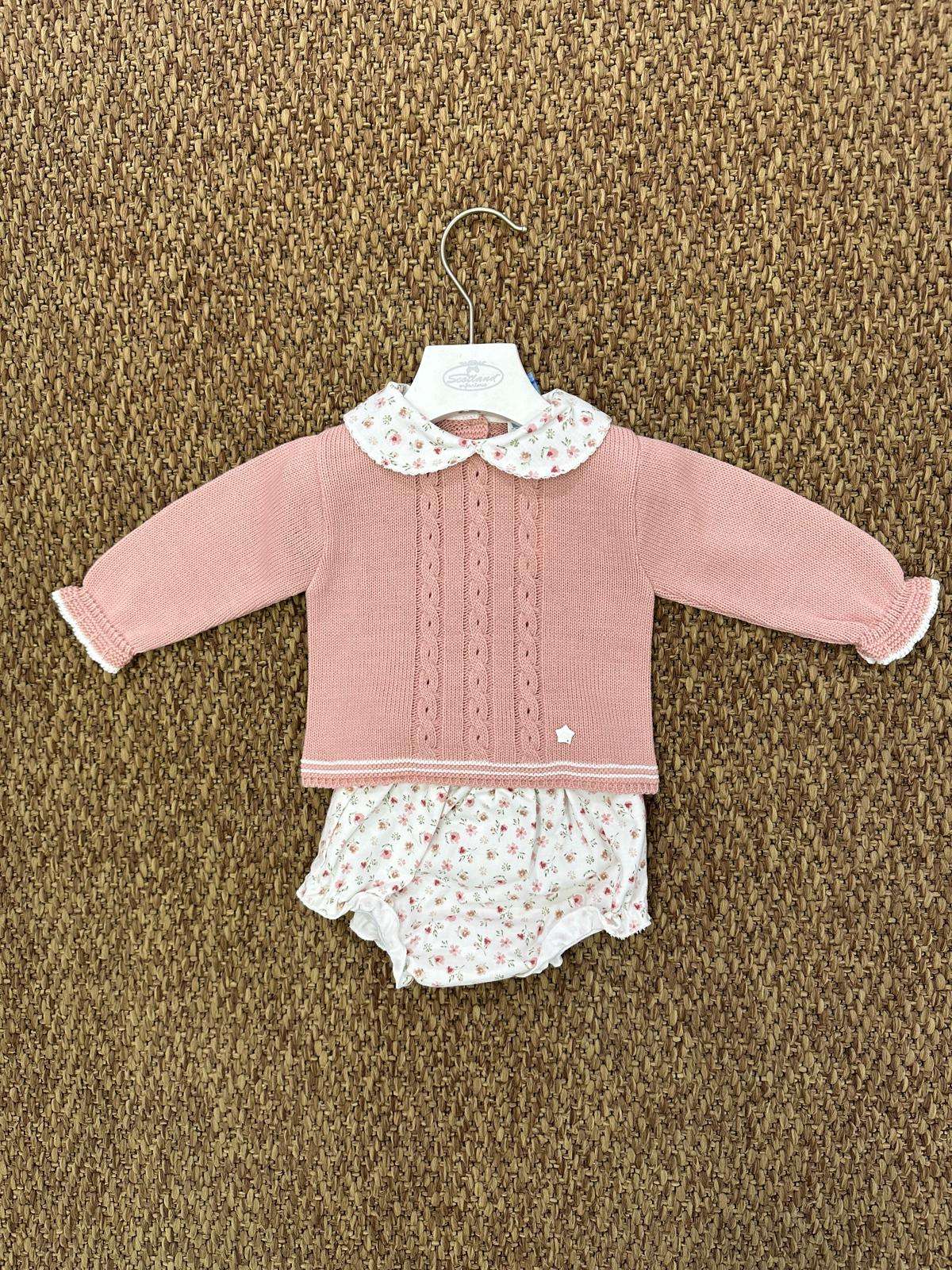 Completo neonata 2pz a fiori Sardon