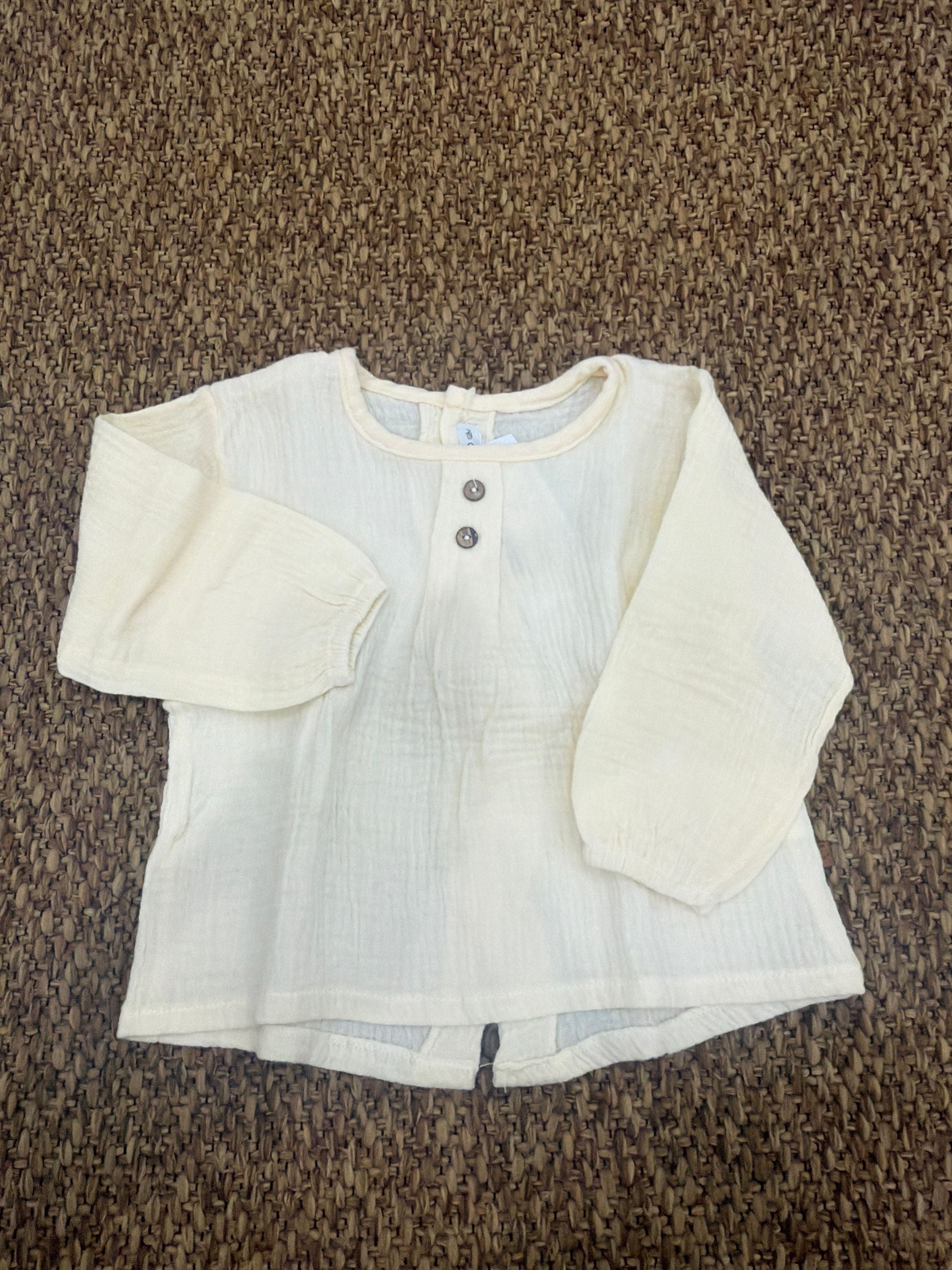 Camicia bimba con bottoncini Calamaro